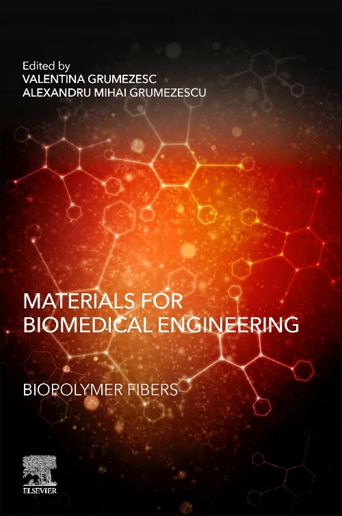 Coperta cărții "Materials for Biomedical Engineering: Biopolymer Fibers" de autor necunoscut