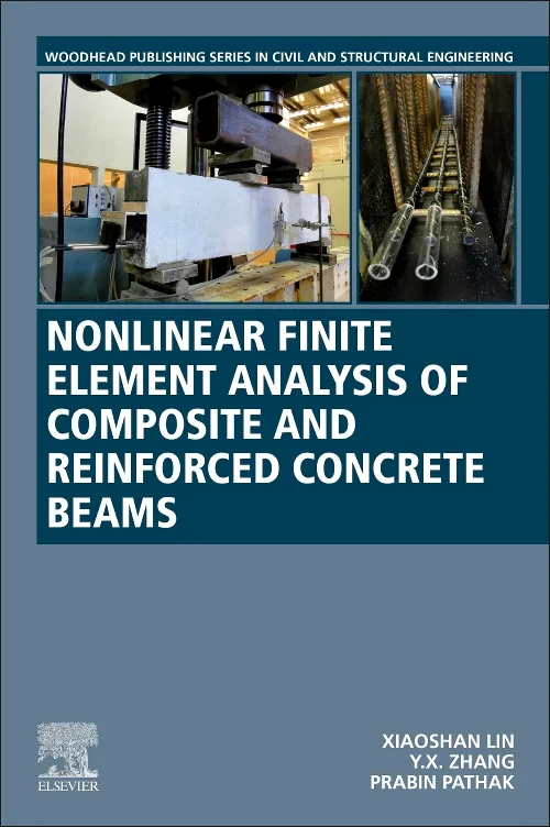 Coperta cărții "Nonlinear Finite Element Analysis of Composite and Reinforced Concrete Beams" de autor necunoscut