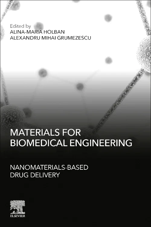 Coperta cărții "Materials for Biomedical Engineering: Nanomaterials-based Drug Delivery" de autor necunoscut