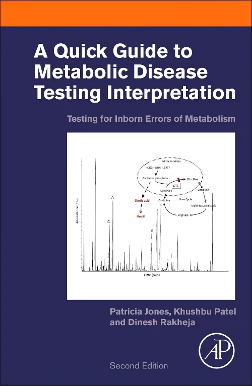 Coperta cărții "A Quick Guide to Metabolic Disease Testing Interpretation" de autor necunoscut