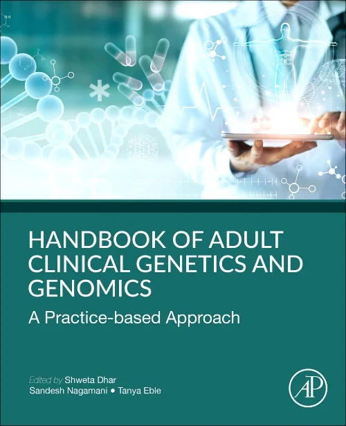 Coperta cărții "Handbook of Clinical Adult Genetics and Genomics" de autor necunoscut
