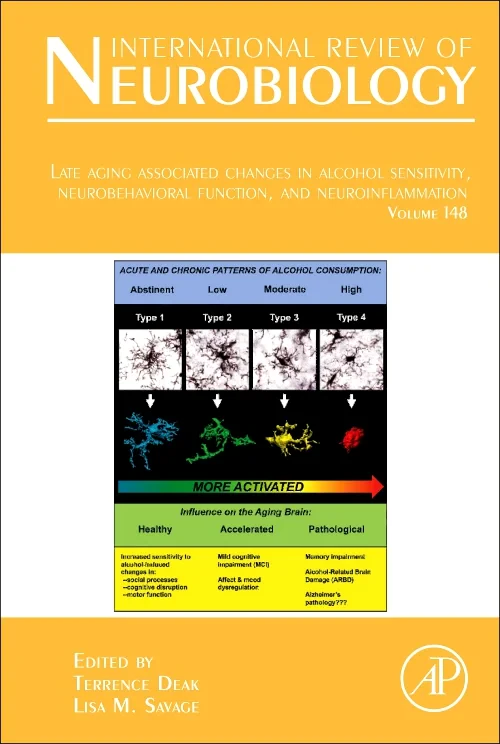 Coperta cărții "Late Aging Associated Changes in Alcohol Sensitivity, Neurobehavioral Function, and Neuroinflammation" de autor necunoscut