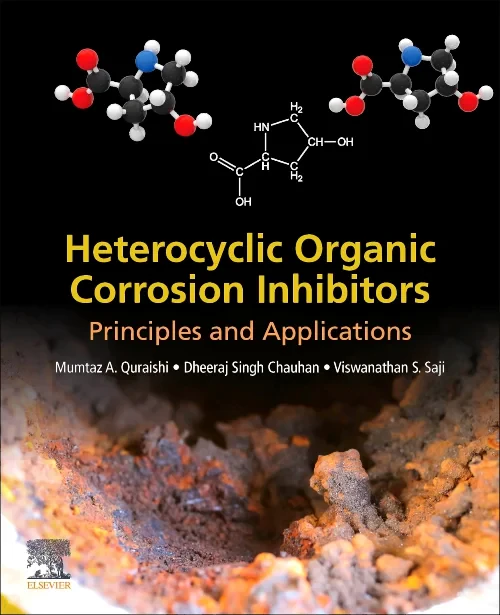 Coperta cărții "Heterocyclic Organic Corrosion Inhibitors" de autor necunoscut
