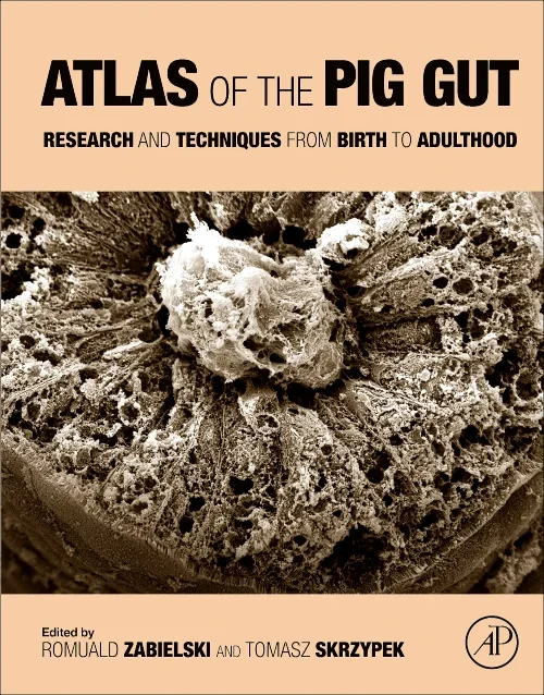 Coperta cărții "Atlas of the Pig Gut" de autor necunoscut