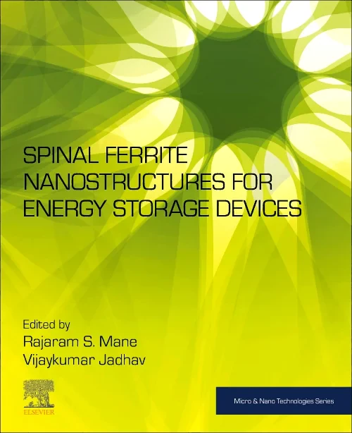Coperta cărții "Spinel Ferrite Nanostructures for Energy Storage Devices" de autor necunoscut