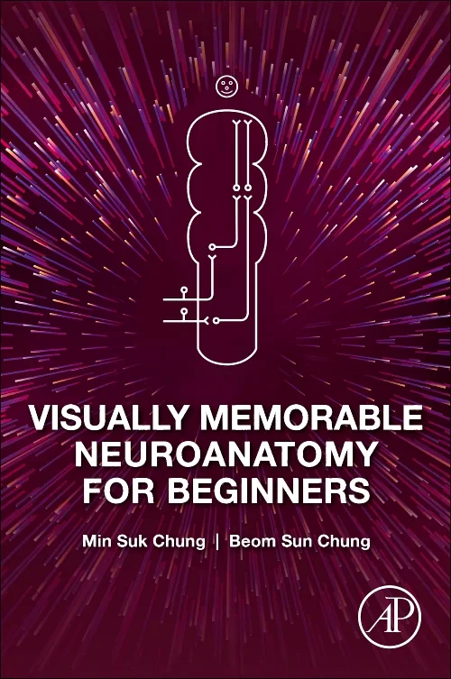 Coperta cărții "Visually Memorable Neuroanatomy for Beginners" de autor necunoscut