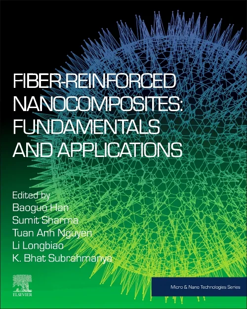 Coperta cărții "Fiber-Reinforced Nanocomposites: Fundamentals and Applications" de autor necunoscut