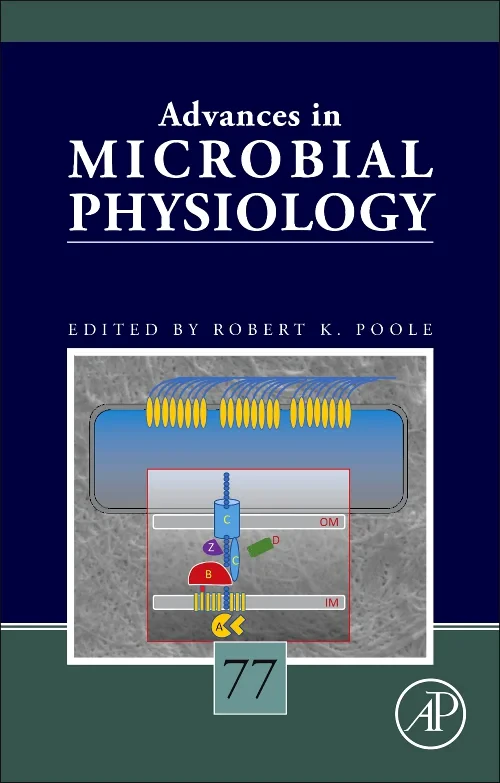 Coperta cărții "Advances in Microbial Physiology Volume 77" de autor necunoscut