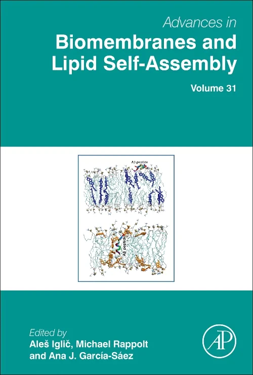 Coperta cărții "Advances in Biomembranes and Lipid Self-Assembly" de autor necunoscut