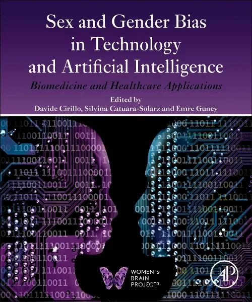 Coperta cărții "Sex and Gender Bias in Technology and Artificial Intelligence" de autor necunoscut