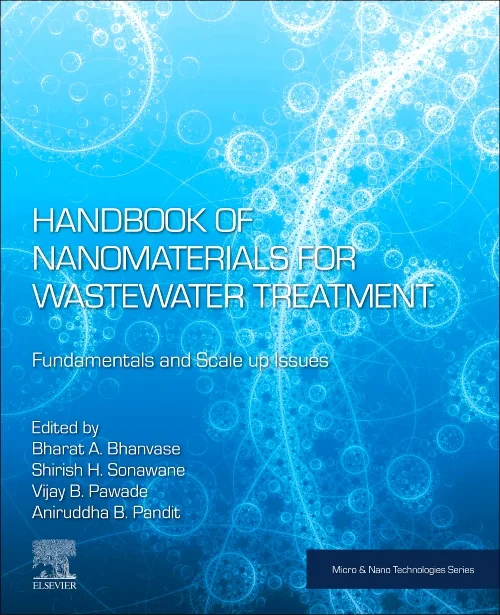 Coperta cărții "Handbook of Nanomaterials for Wastewater Treatment" de autor necunoscut