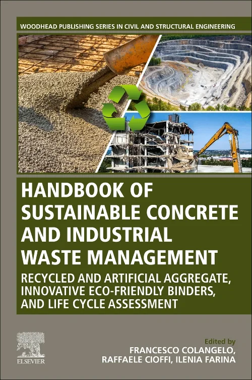 Coperta cărții "Handbook of Sustainable Concrete and Industrial Waste Management" de autor necunoscut
