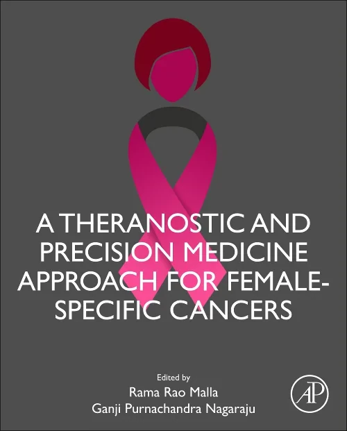 Coperta cărții "A Theranostic and Precision Medicine Approach for Female-Specific Cancers" de autor necunoscut