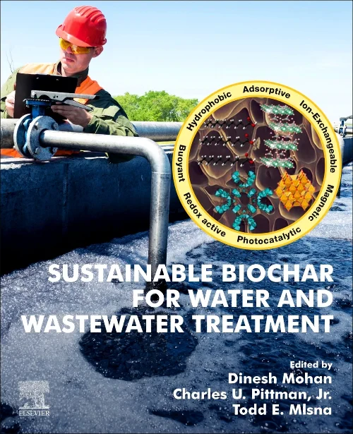 Coperta cărții "Sustainable Biochar for Water and Wastewater Treatment" de autor necunoscut