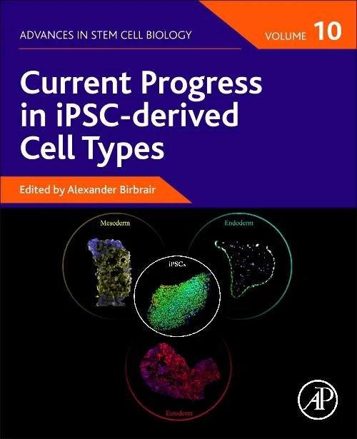 Coperta cărții "Current Progress in iPSC-derived Cell Types" de autor necunoscut