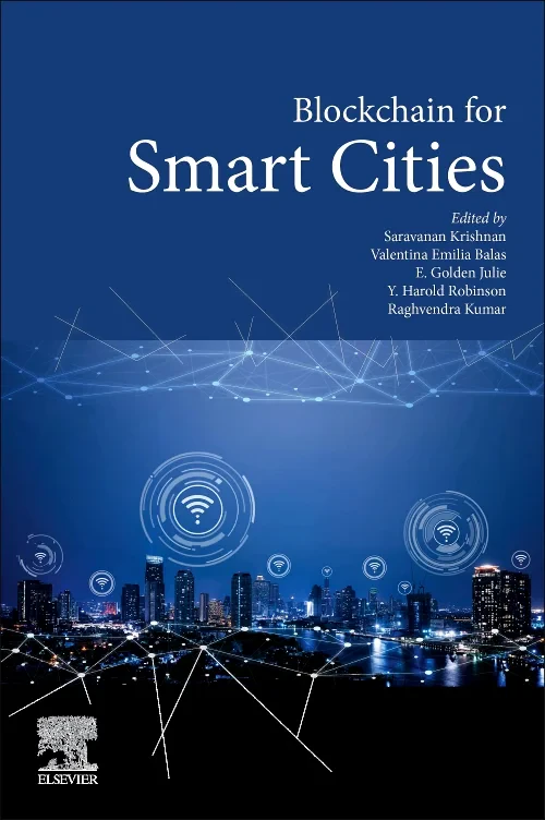 Coperta cărții "Blockchain for Smart Cities" de autor necunoscut
