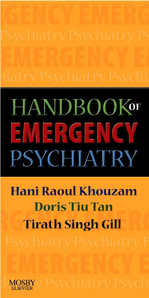 Coperta cărții "Handbook of Emergency Psychiatry" de autor necunoscut