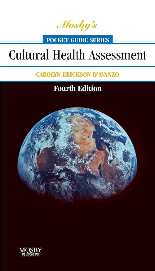 Coperta cărții "Mosby&#039;s Pocket Guide to Cultural Health Assessment" de autor necunoscut