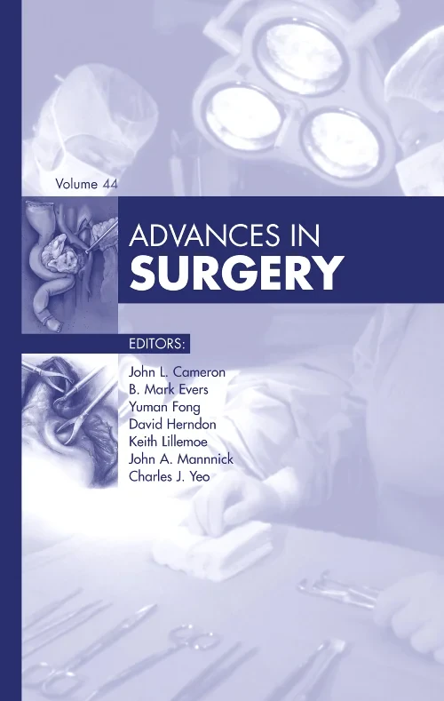 Coperta cărții "Advances in Surgery, 2010" de autor necunoscut