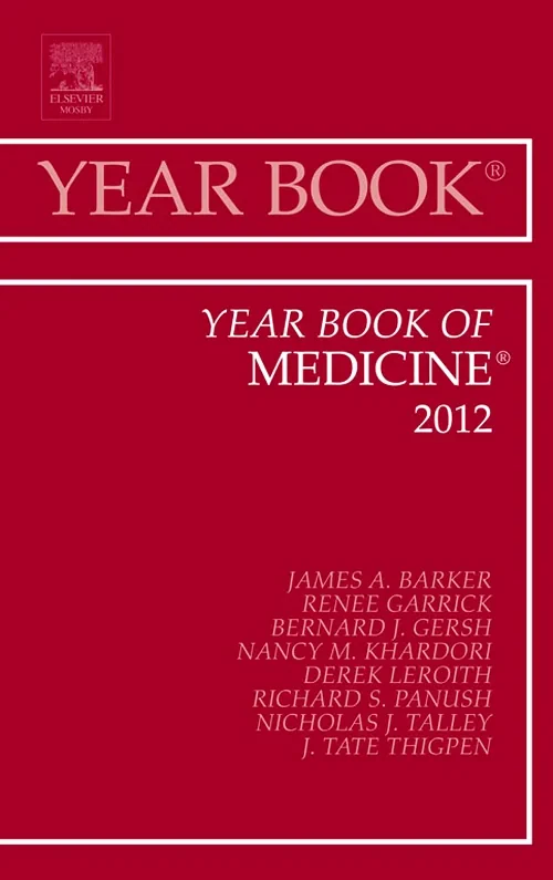 Coperta cărții "Year Book of Medicine 2012" de autor necunoscut
