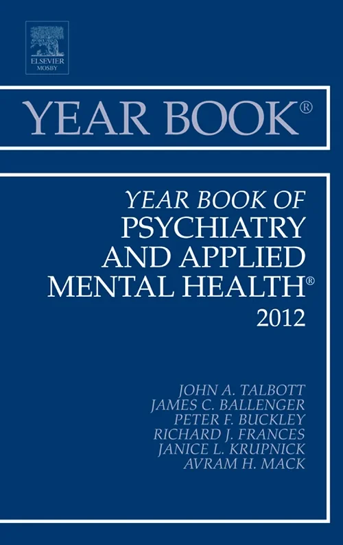 Coperta cărții "Year Book of Psychiatry and Applied Mental Health 2012" de autor necunoscut