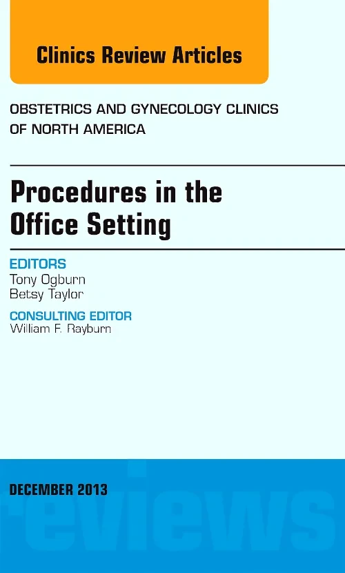 Coperta cărții "Procedures in the Office Setting, An Issue of Obstetric and Gynecology Clinics" de autor necunoscut