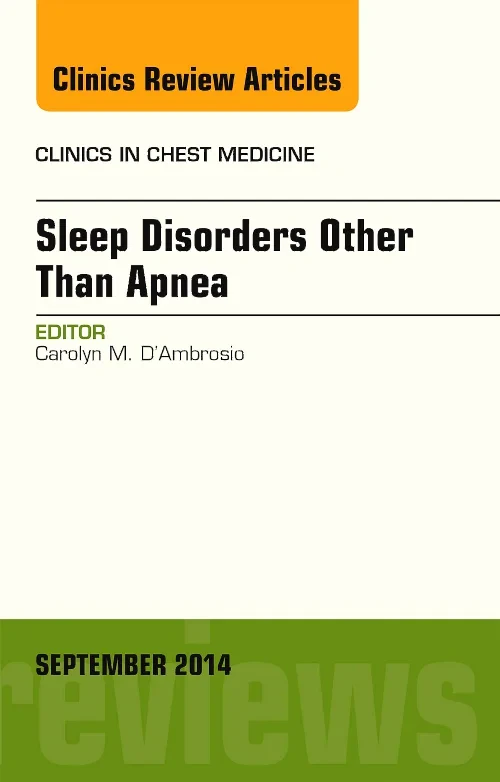 Coperta cărții "Sleep-Disordered Breathing: Beyond Obstructive Sleep Apnea, An Issue of Clinics in Chest Medicine, An Issue of Clinics in Chest Medicine" de autor necunoscut