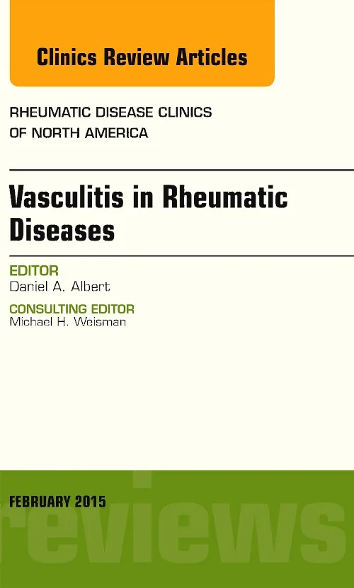 Coperta cărții "Vasculitis in Rheumatic Diseases, An Issue of Rheumatic Disease Clinics" de autor necunoscut