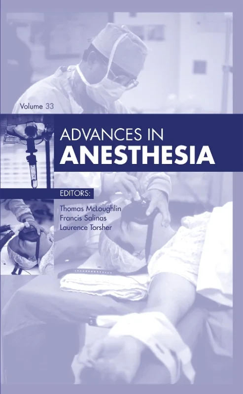 Coperta cărții "Advances in Anesthesia, 2015" de autor necunoscut
