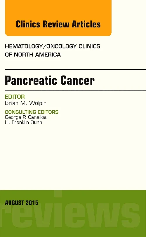 Coperta cărții "Pancreatic Cancer, An Issue of Hematology/Oncology Clinics of North America" de autor necunoscut