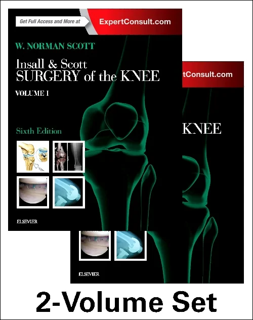 Coperta cărții "Insall &amp; Scott Surgery of the Knee, 2-Volume Set" de autor necunoscut