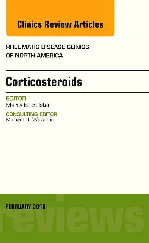 Coperta cărții "Corticosteroids, An Issue of Rheumatic Disease Clinics of North America" de autor necunoscut