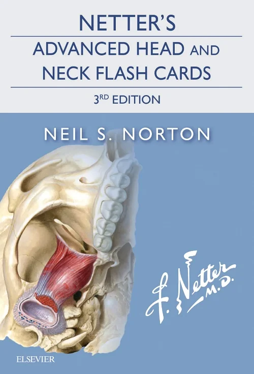 Coperta cărții "Netter&#039;s Advanced Head and Neck Flash Cards" de autor necunoscut