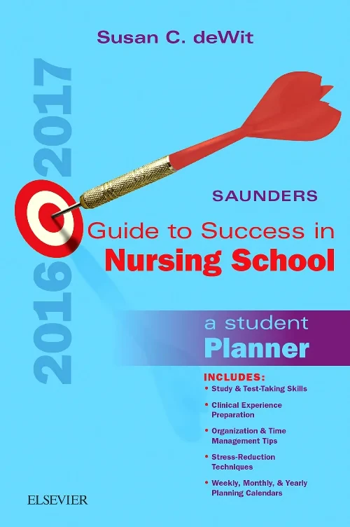 Coperta cărții "Saunders Guide to Success in Nursing School, 2016-2017" de autor necunoscut