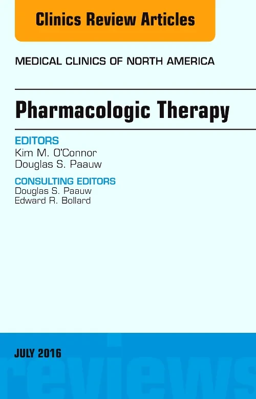 Coperta cărții "Pharmacologic Therapy, An Issue of Medical Clinics of North America" de autor necunoscut