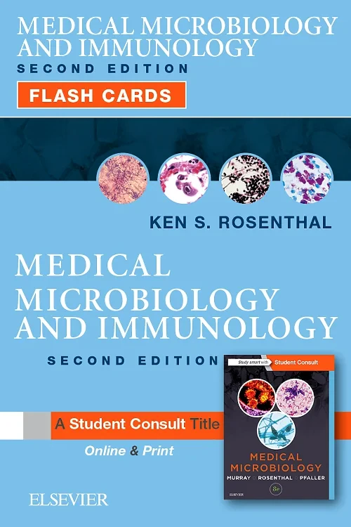Coperta cărții "Medical Microbiology and Immunology Flash Cards" de autor necunoscut