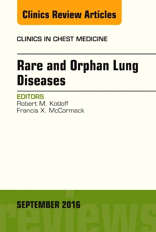 Coperta cărții "Rare and Orphan Lung Diseases, An Issue of Clinics in Chest Medicine" de autor necunoscut