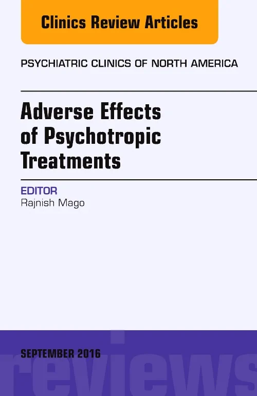 Coperta cărții "Adverse Effects of Psychotropic Treatments, An Issue of the Psychiatric Clinics" de autor necunoscut