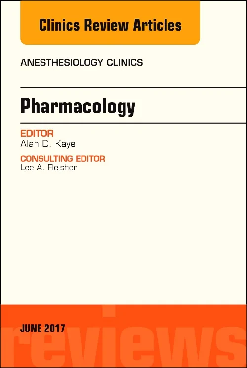 Coperta cărții "Pharmacology, An Issue of Anesthesiology Clinics" de autor necunoscut