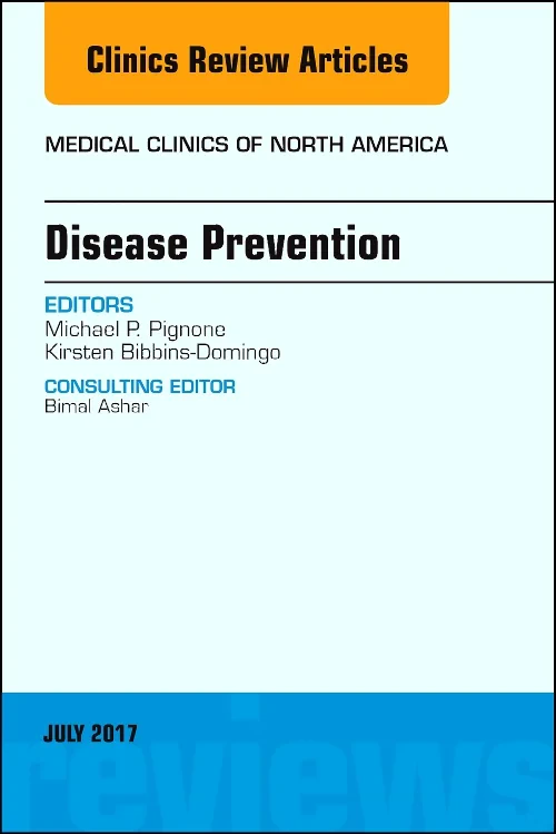 Coperta cărții "Disease Prevention, An Issue of Medical Clinics of North America" de autor necunoscut