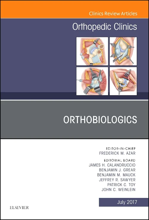 Coperta cărții "Orthobiologics, An Issue of Orthopedic Clinics" de autor necunoscut