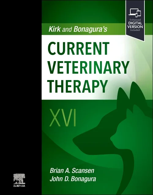 Coperta cărții "Kirk and Bonagura&#039;s Current Veterinary Therapy  XVI" de autor necunoscut