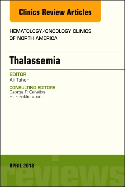 Coperta cărții "Thalassemia, An Issue of Hematology/Oncology Clinics of North America" de autor necunoscut