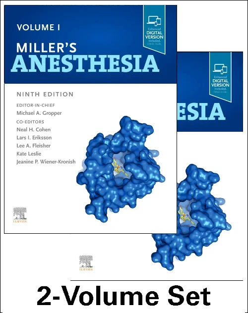 Coperta cărții "Miller&#039;s Anesthesia, 2-Volume Set" de autor necunoscut