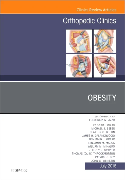 Coperta cărții "Obesity, An Issue of Orthopedic Clinics" de autor necunoscut
