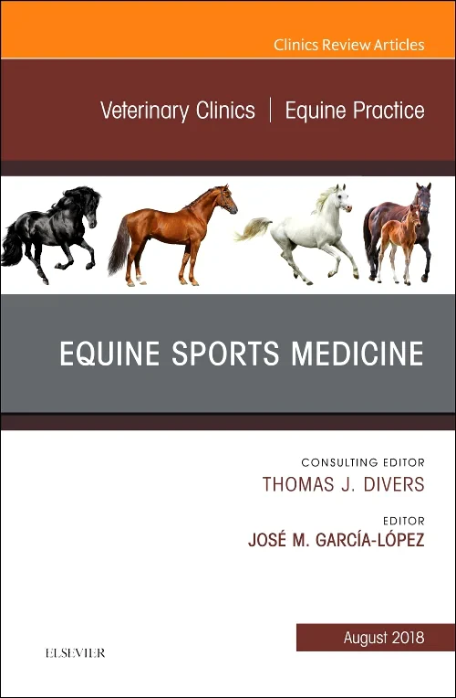 Coperta cărții "Equine Sports Medicine, An Issue of Veterinary Clinics of North America: Equine Practice" de autor necunoscut