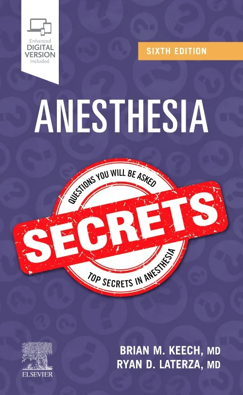 Coperta cărții "Anesthesia Secrets" de autor necunoscut