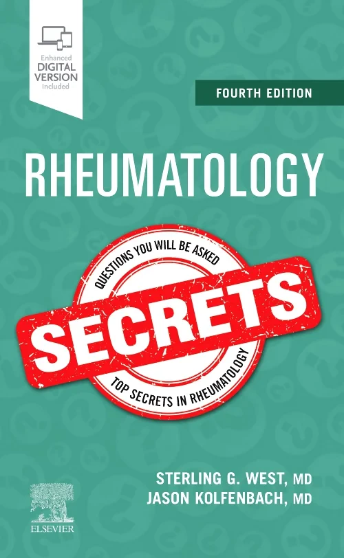 Coperta cărții "Rheumatology Secrets" de autor necunoscut