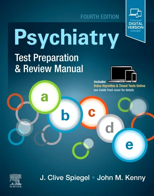 Coperta cărții "Psychiatry Test Preparation and Review Manual" de autor necunoscut