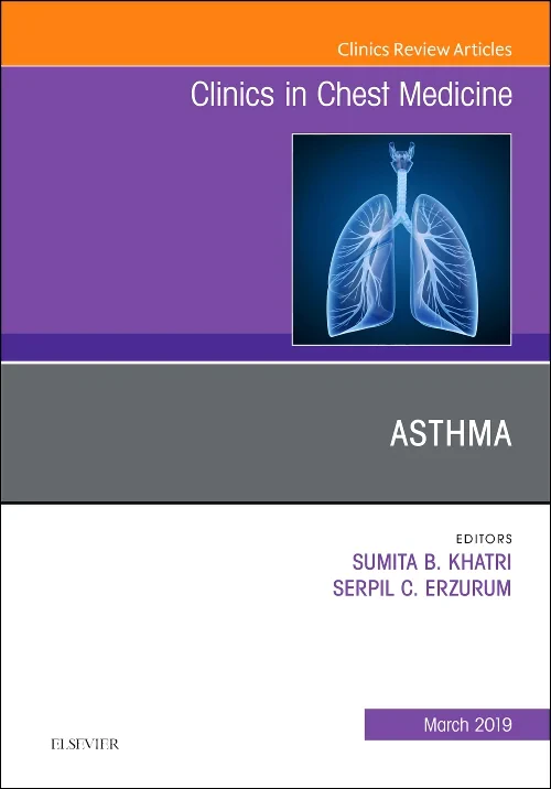 Coperta cărții "Asthma, An Issue of Clinics in Chest Medicine" de autor necunoscut